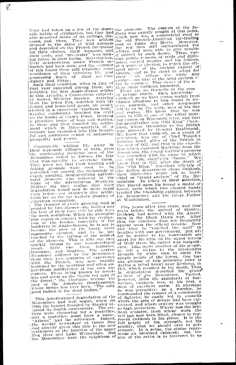  Source: Oshkosh Daily Northwestern Topics: Indians and Native Peoples Date: 1911-06-21