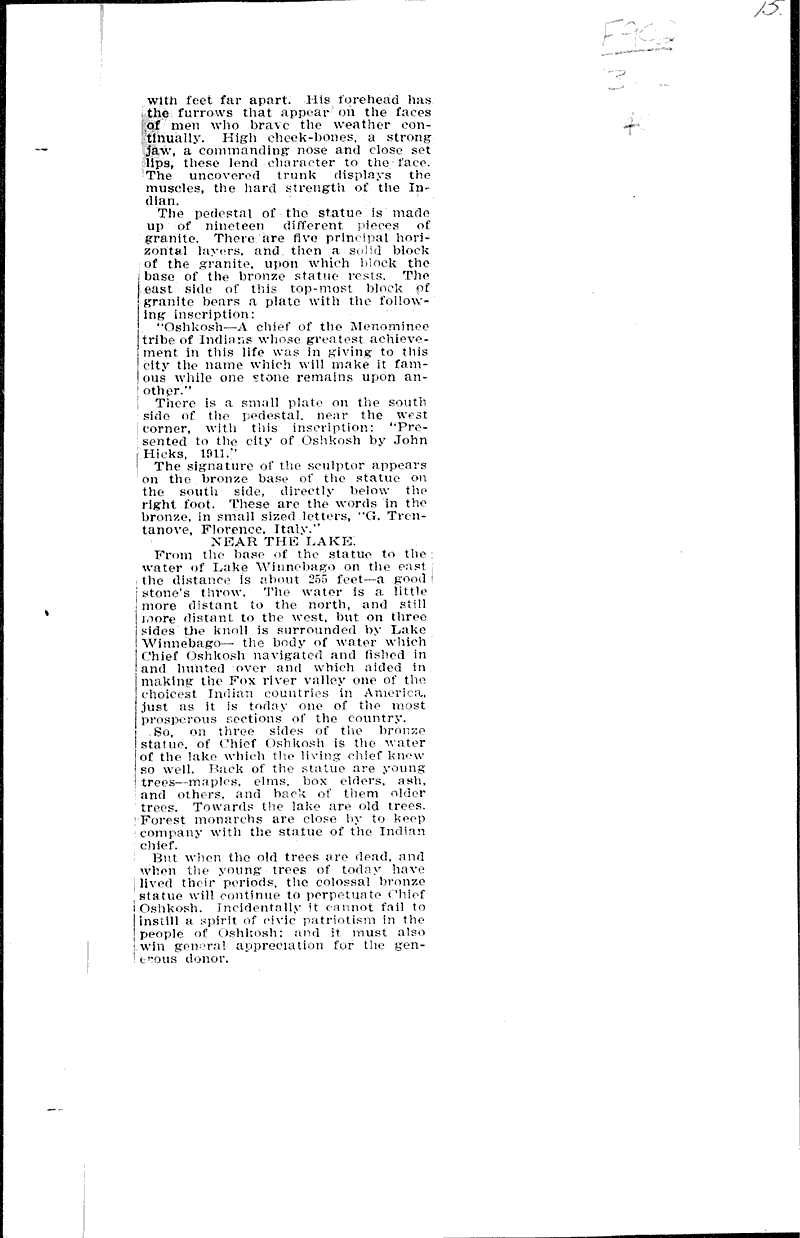  Source: Oshkosh Daily Northwestern Topics: Indians and Native Peoples Date: 1911-06-21