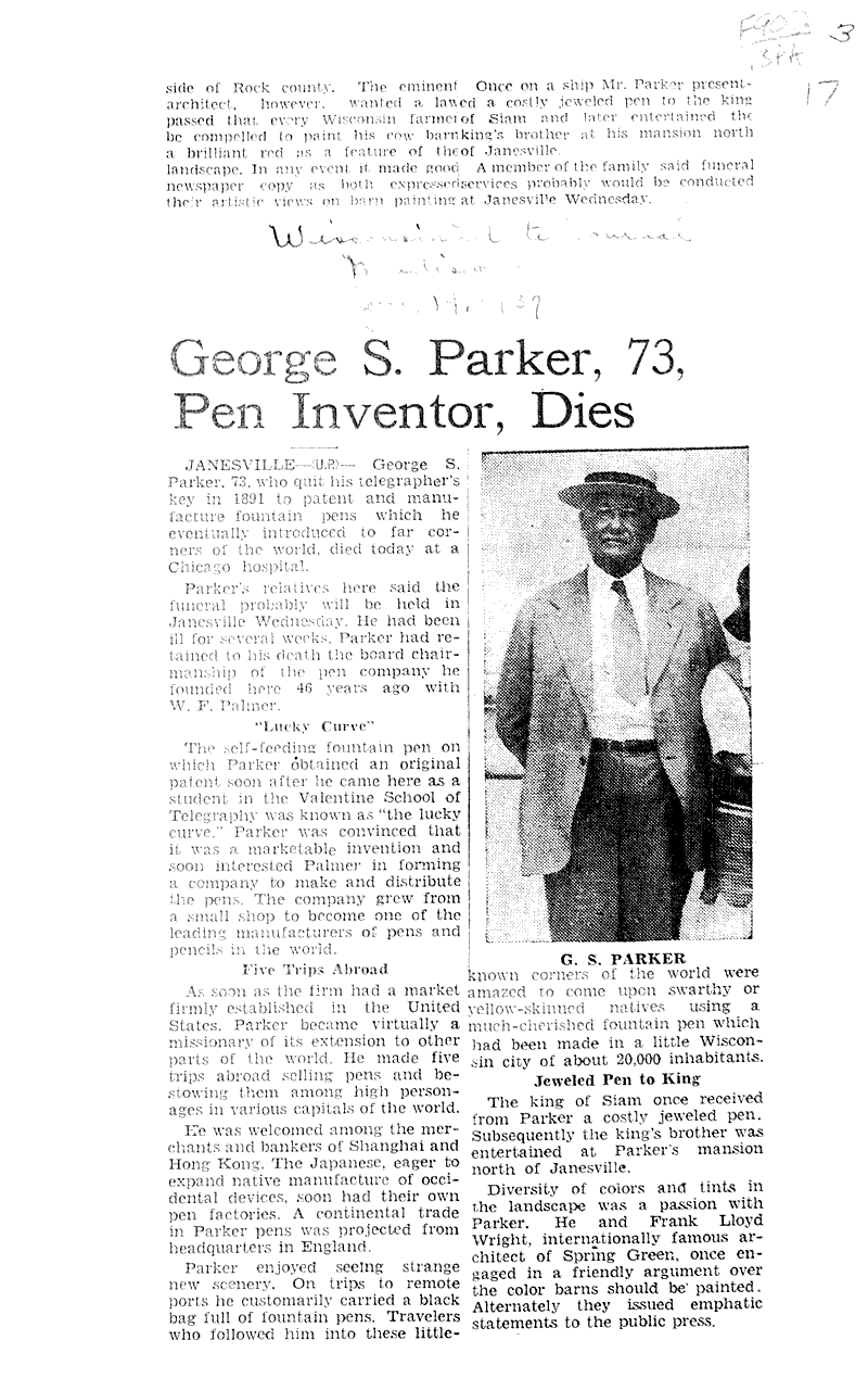  Source: Capital Times Date: 1937-07-19