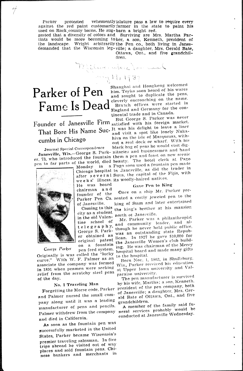  Source: Wisconsin State Journal Date: 1937-07-19