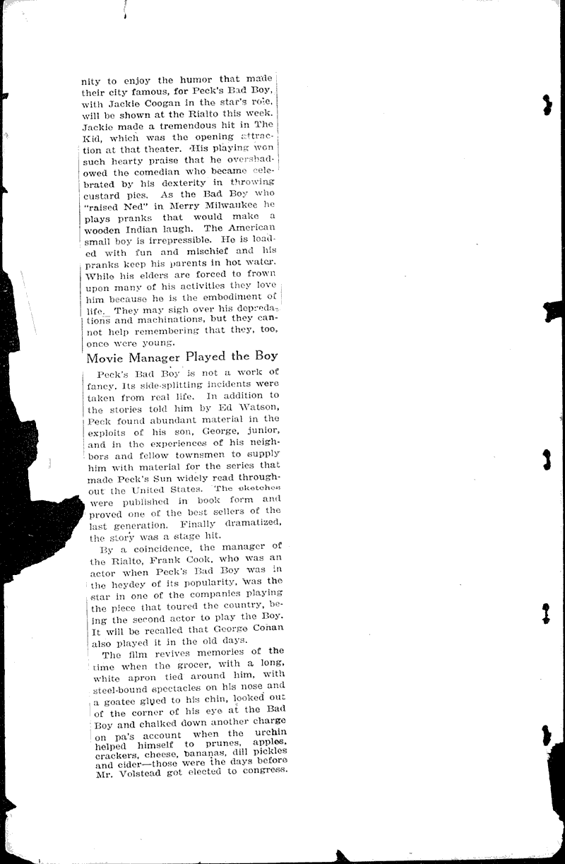  Source: Milwaukee Journal Topics: Government and Politics Date: 1921-05-22