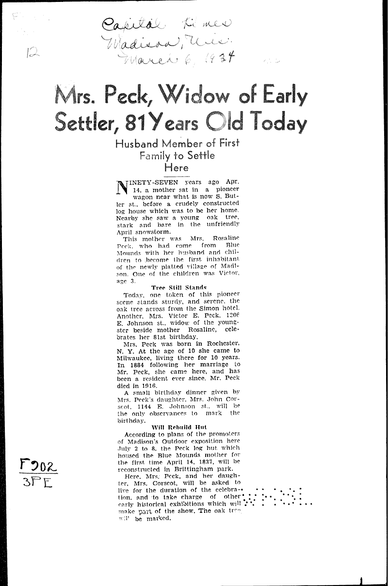  Source: Capital Times Date: 1934-03-06