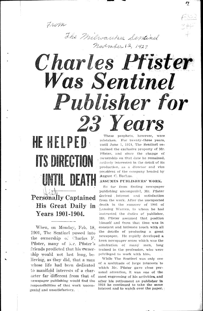  Source: Milwaukee Sentinel Topics: Industry Date: 1927-11-12