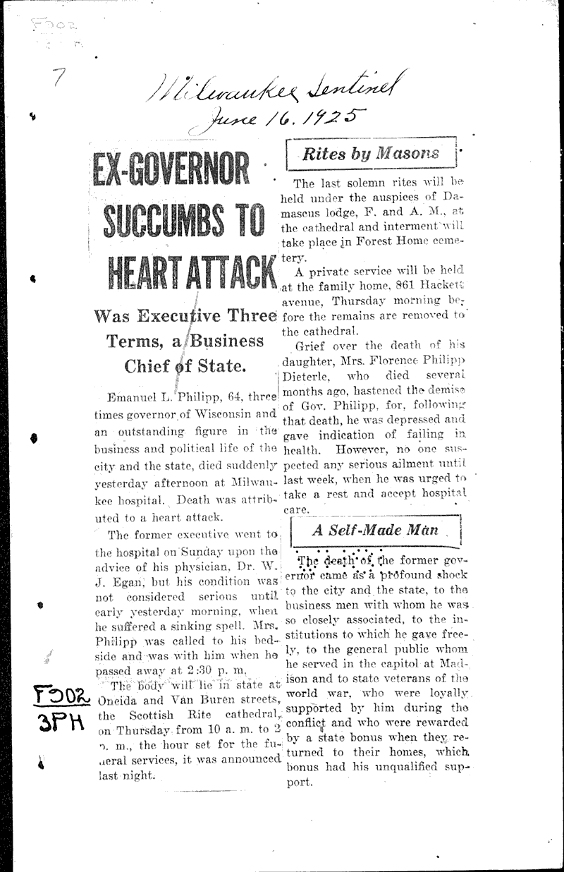  Source: Milwaukee Sentinel Topics: Government and Politics Date: 1925-06-16