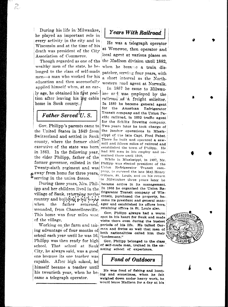  Source: Milwaukee Sentinel Topics: Government and Politics Date: 1925-06-16