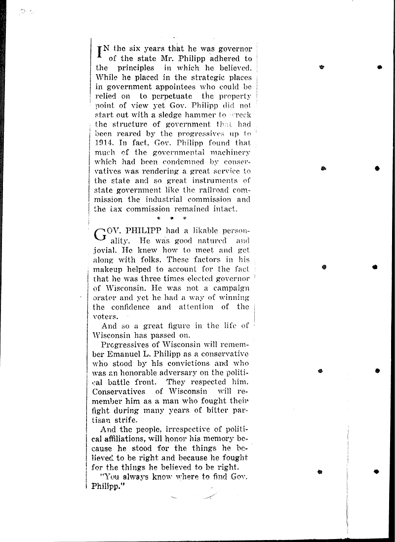  Source: Madison Capital Times Topics: Government and Politics Date: 1925-06-16