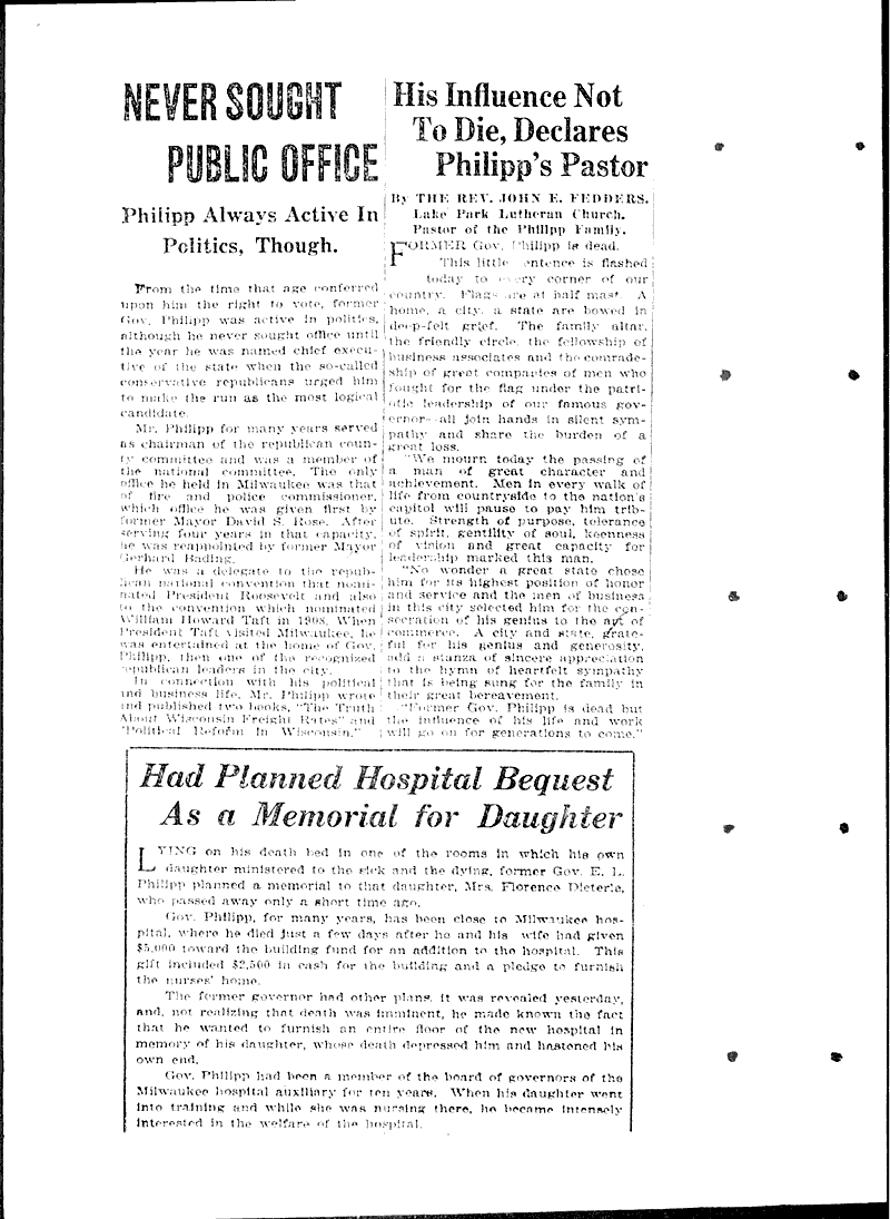  Source: Milwaukee Sentinel Topics: Government and Politics Date: 1925-06-16