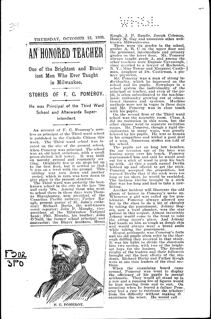  Topics: Education Date: 1899-10-12