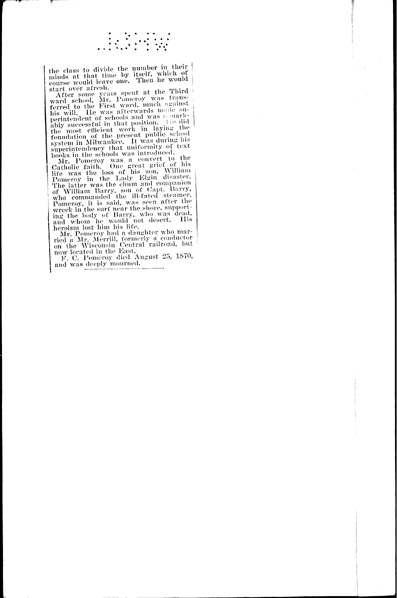  Topics: Education Date: 1899-10-12
