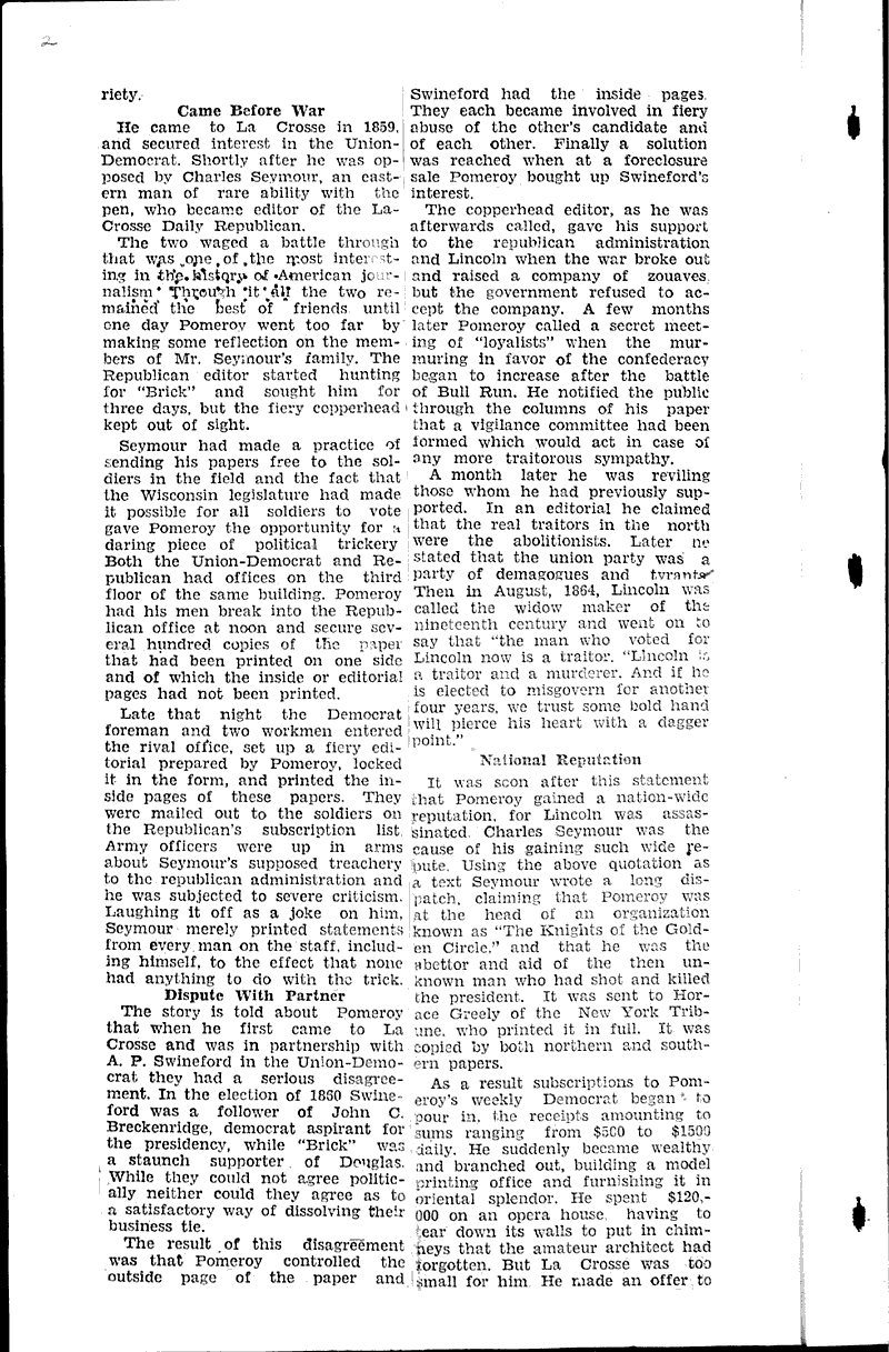  Source: LaCrosse Tribune Topics: Government and Politics Date: 1929-01-06