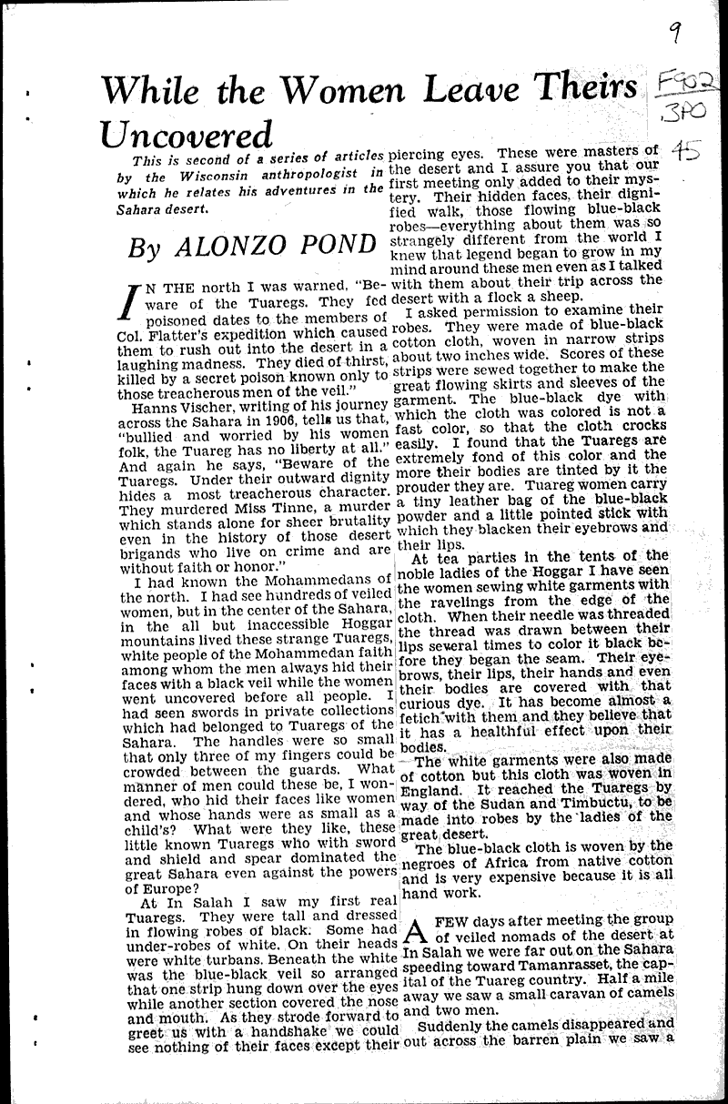 Topics: Voyages and Travels Date: 1934-05-06