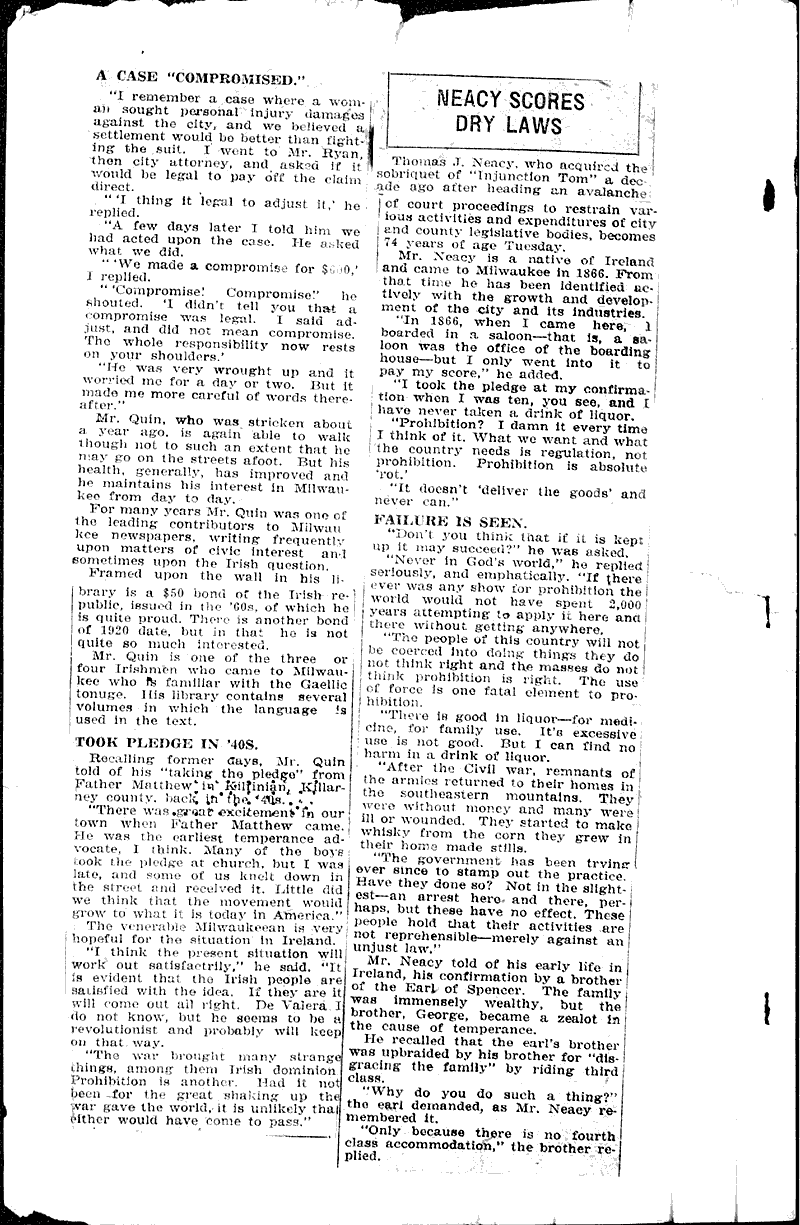  Source: Milwaukee Telegram Topics: Social and Political Movements Date: 1922-01-15