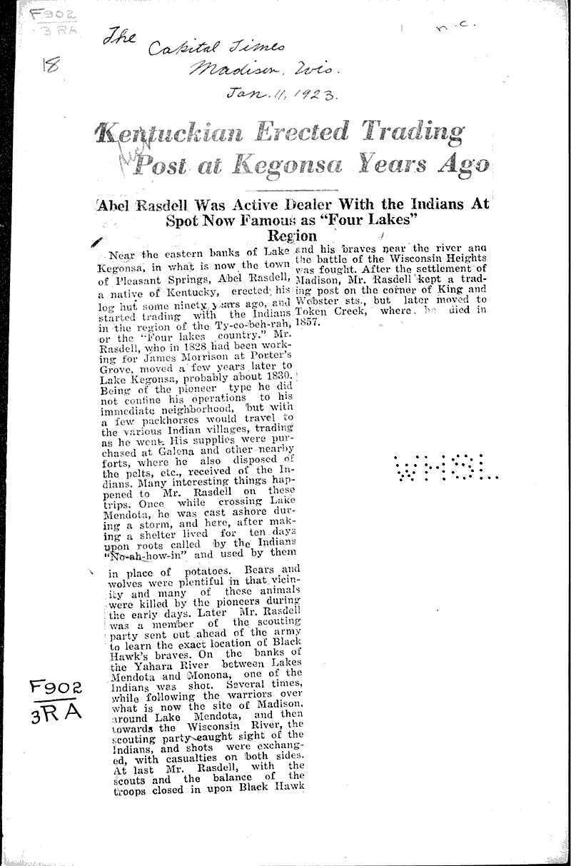  Source: Capital Times Topics: Industry Date: 1923-01-11