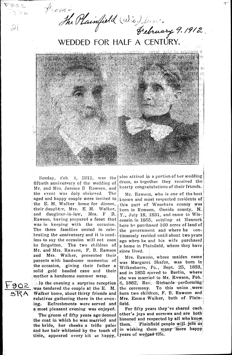  Source: Plainfield Sun Date: 1912-02-09