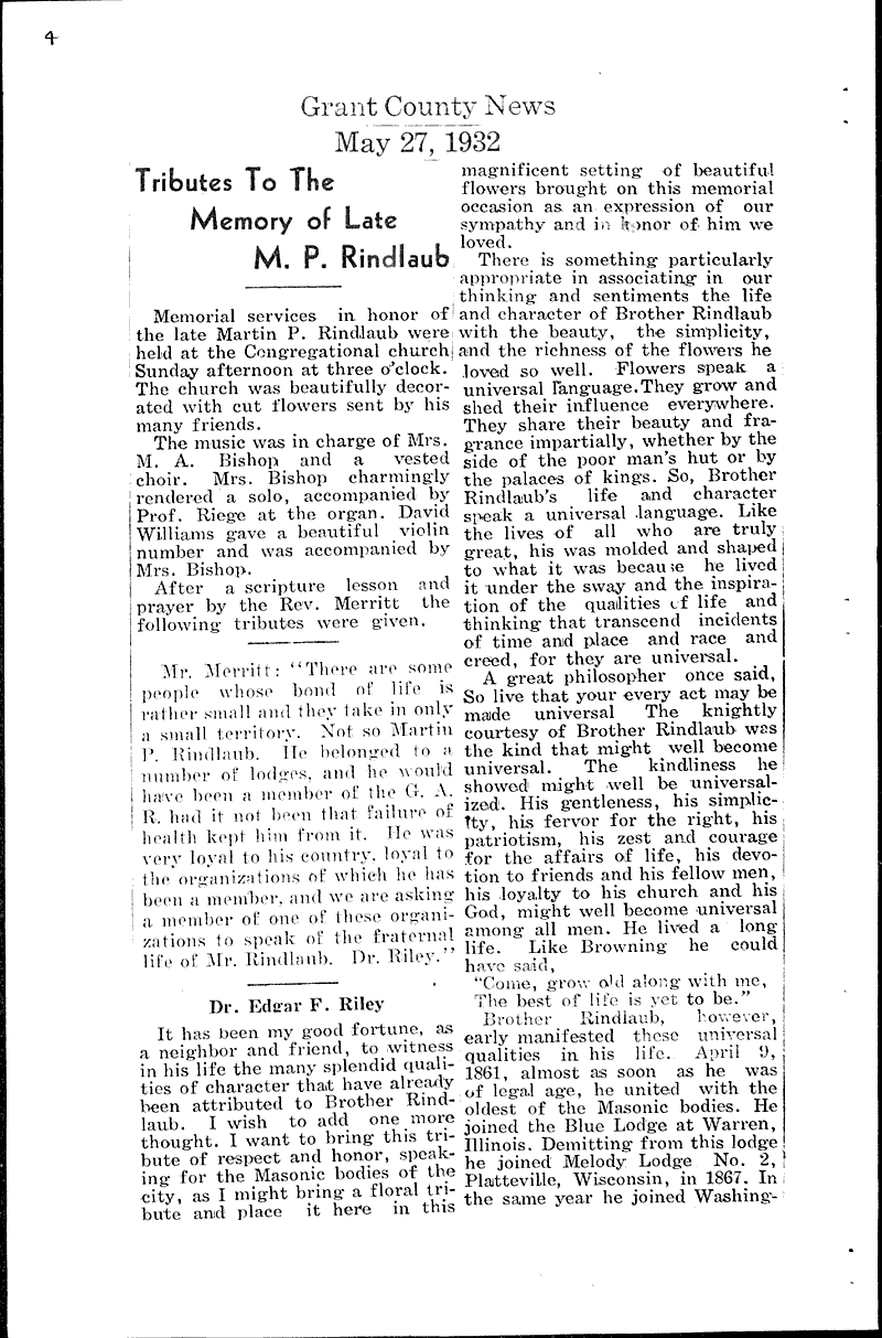  Source: Wisconsin Rapids Tribune Topics: Industry Date: 1932-05-19