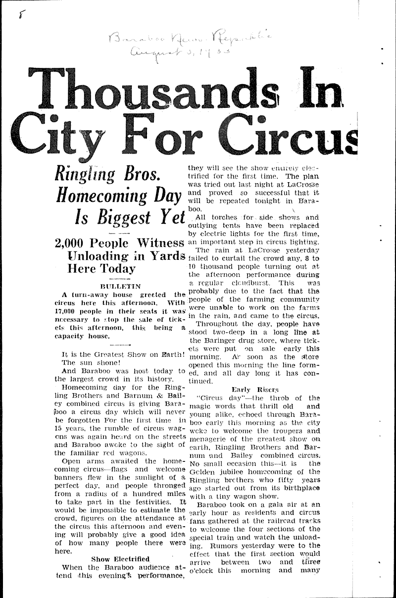  Source: Baraboo News Republic Topics: Industry Date: 1933-07-28