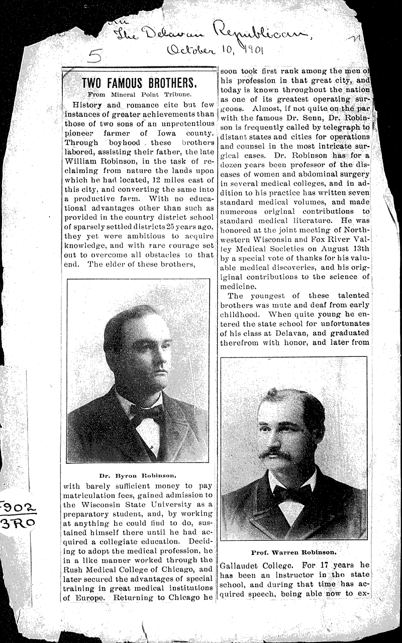 Source: Delavan Republican Date: 1901-10-10