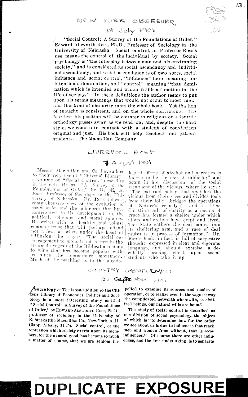  Source: New York Observer Topics: Education Date: 1901-07-18