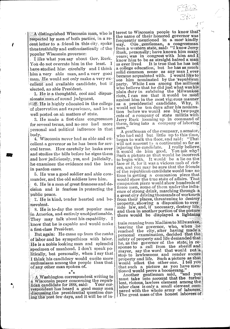  Source: Chicago Times Topics: Government and Politics Date: 1886-05-01