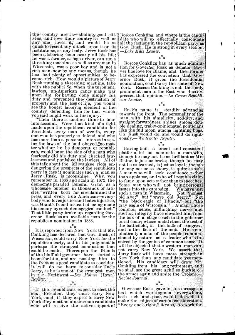  Source: Chicago Times Topics: Government and Politics Date: 1886-05-01