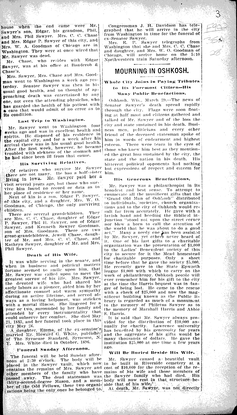  Topics: Government and Politics Date: 1900-03-29