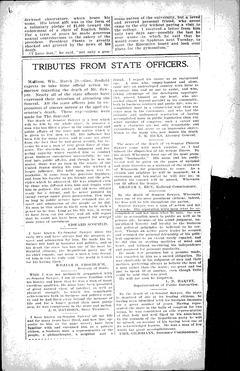  Topics: Government and Politics Date: 1900-03-29