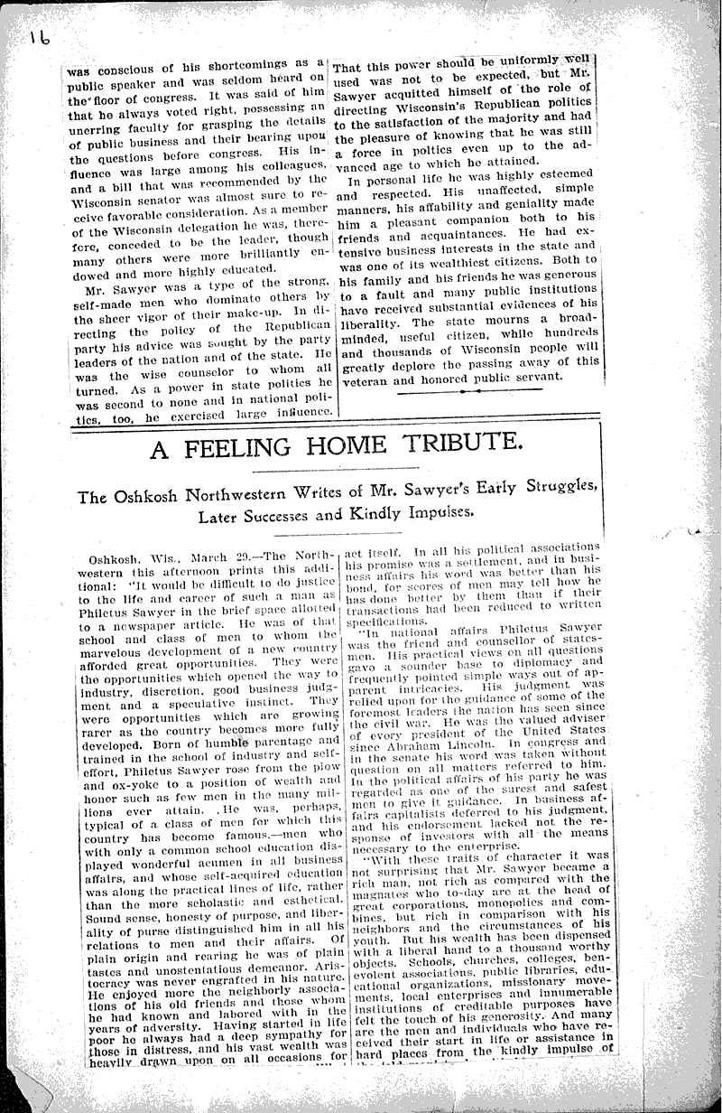  Topics: Government and Politics Date: 1900-03-29