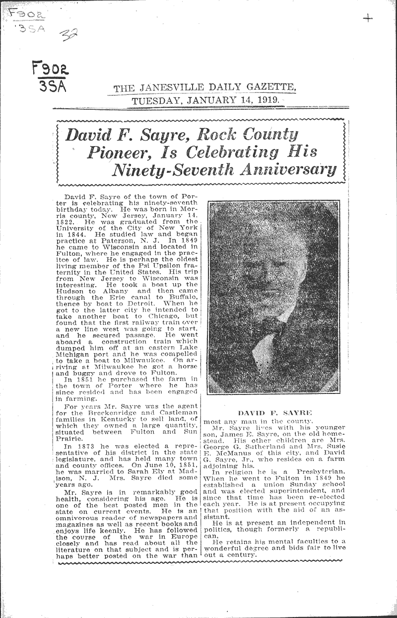  Source: Janesville Daily Gazette Date: 1919-01-14