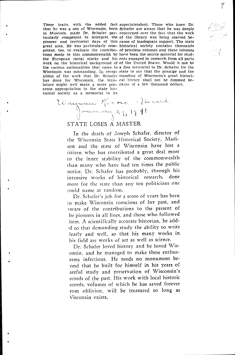  Source: Muscoda Democrat Topics: Education Date: 1941-01-30