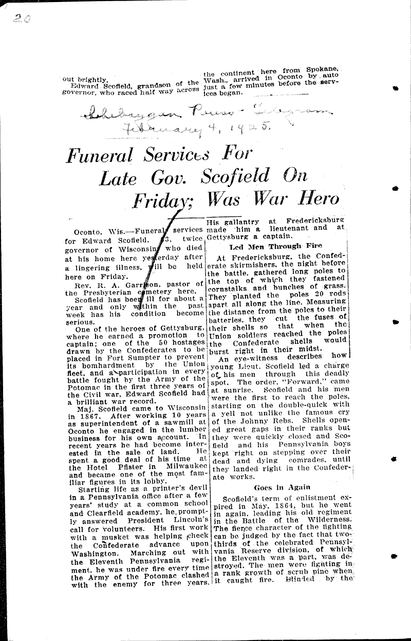  Source: Monroe Times Topics: Government and Politics Date: 1925-01-30