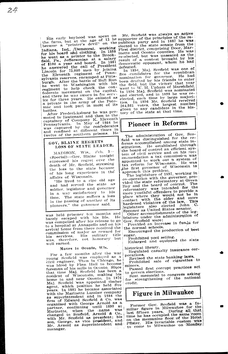  Source: Monroe Times Topics: Government and Politics Date: 1925-01-30