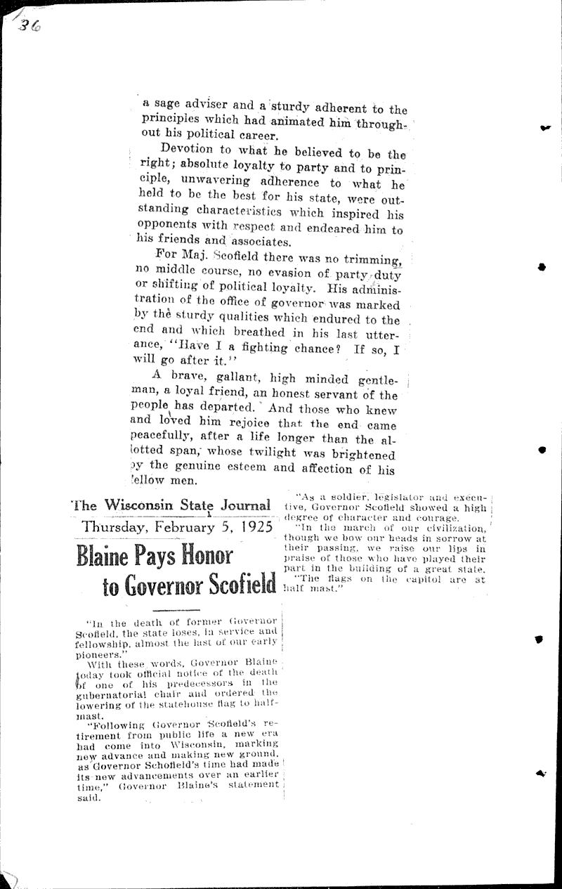  Source: Monroe Times Topics: Government and Politics Date: 1925-01-30