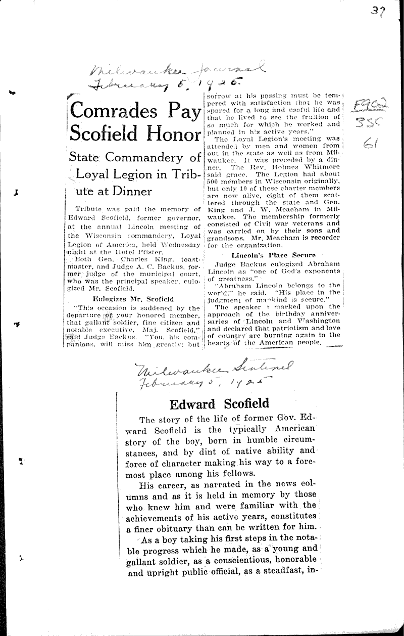  Source: Monroe Times Topics: Government and Politics Date: 1925-01-30