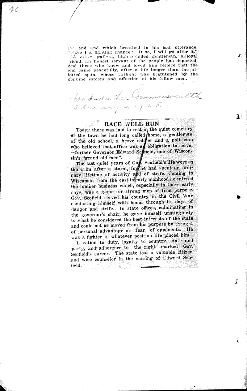  Source: Monroe Times Topics: Government and Politics Date: 1925-01-30