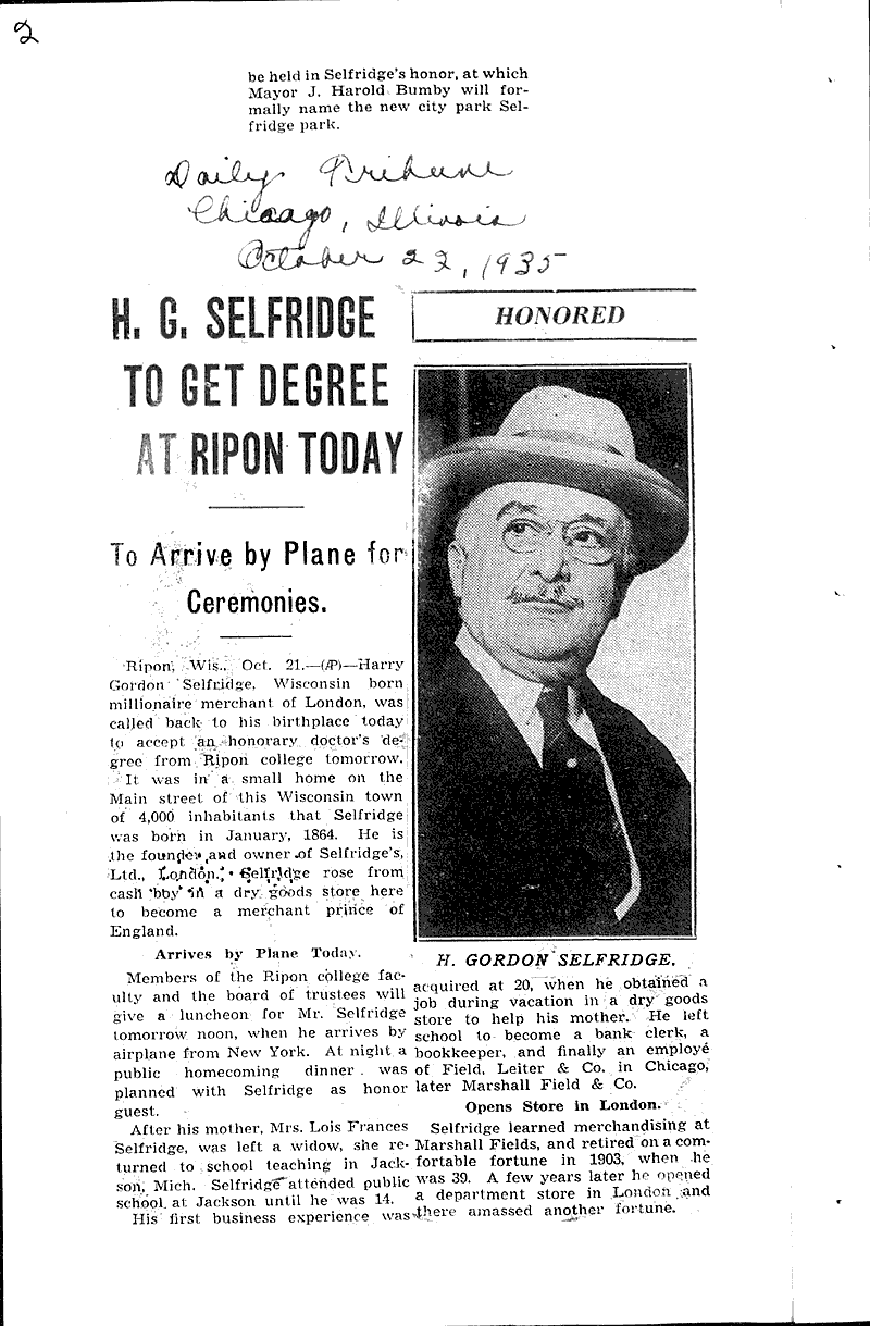  Source: Chicago Daily Tribune Date: 1935-10-22