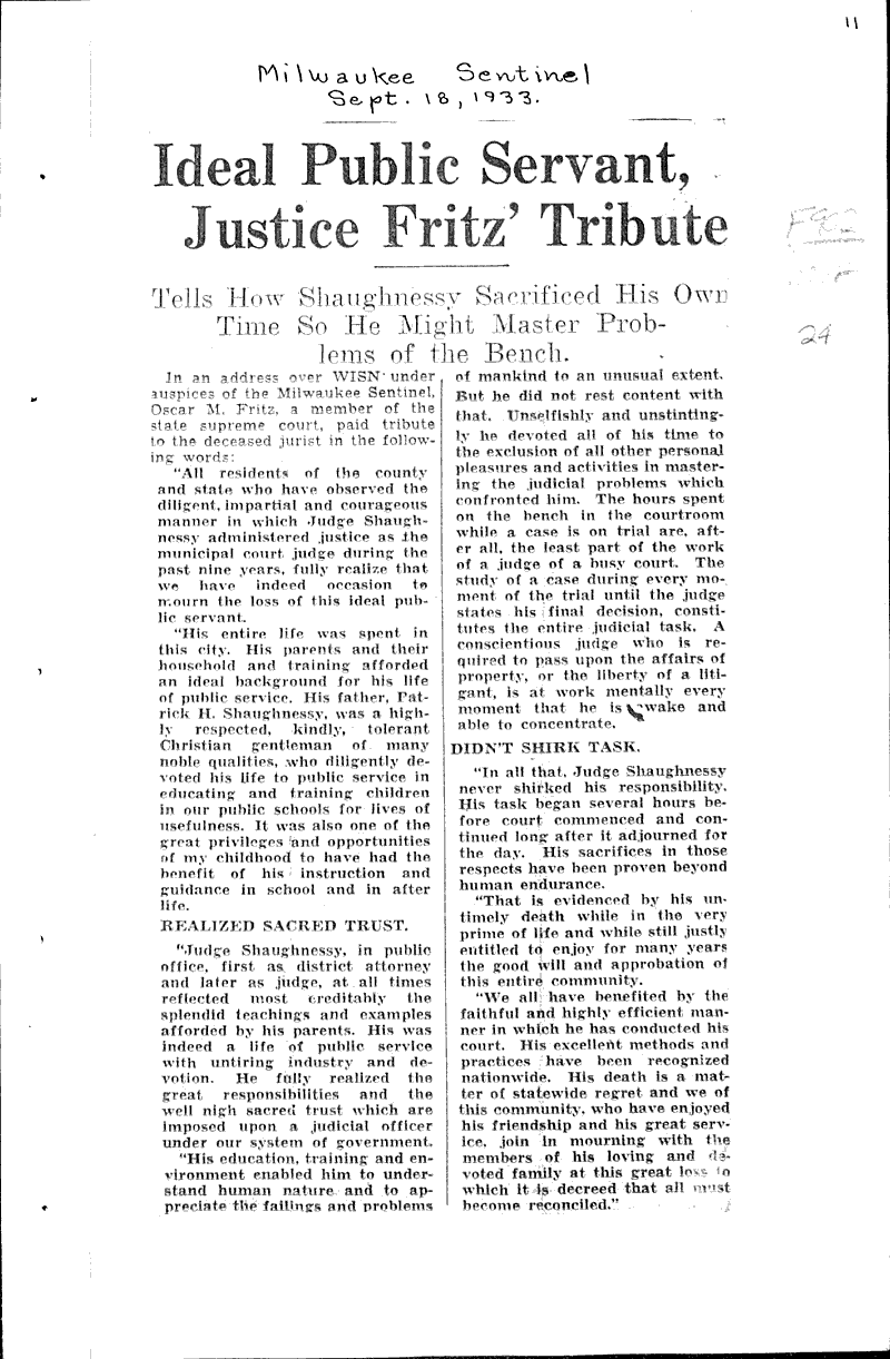  Source: Milwaukee Sentinel Topics: Government and Politics Date: 1933-09-14