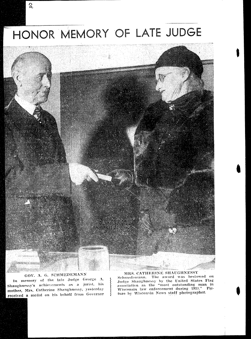  Source: Wisconsin News Topics: Government and Politics Date: 1934-03-29