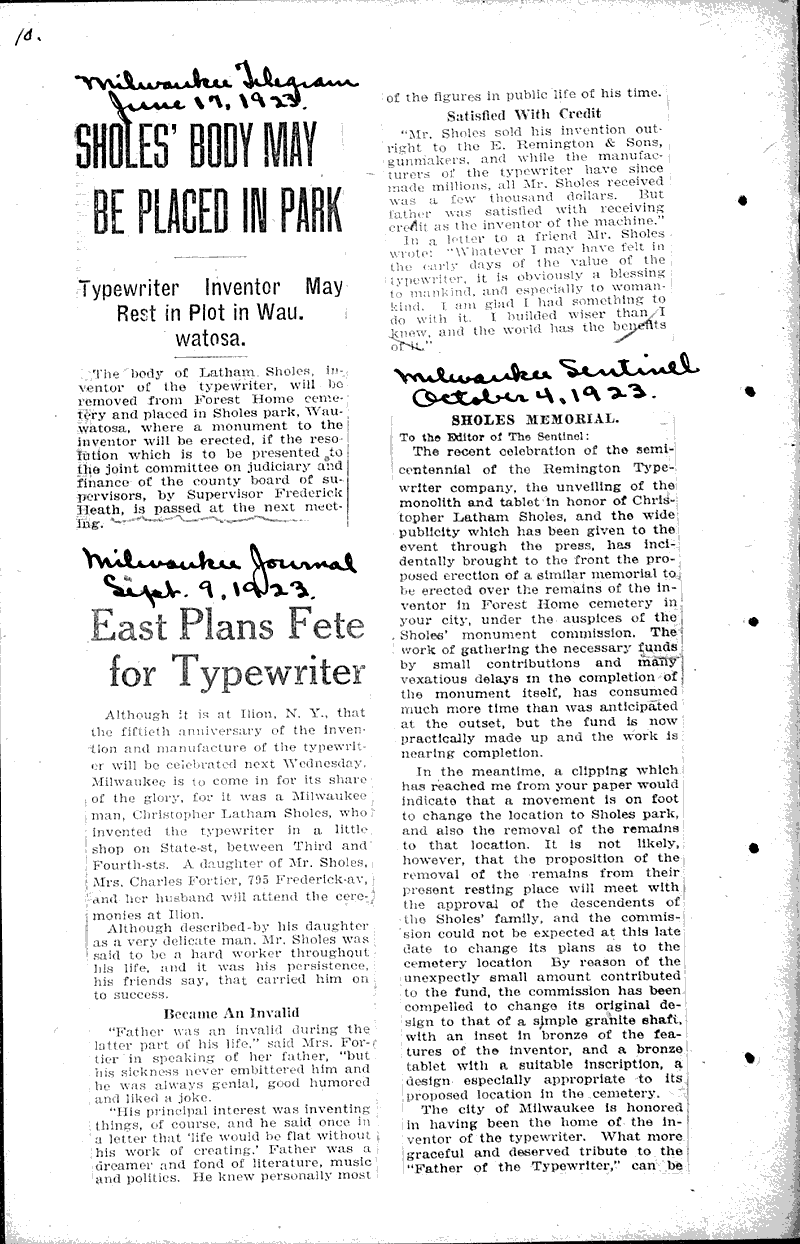  Source: Milwaukee Journal Topics: Industry Date: 1923-07-10