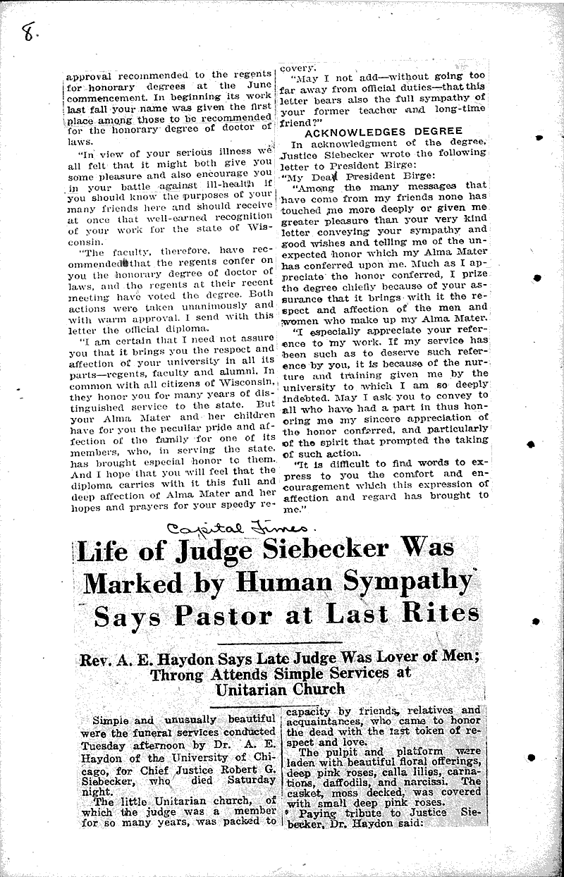  Source: Capital Times Topics: Government and Politics Date: 1922-02-13