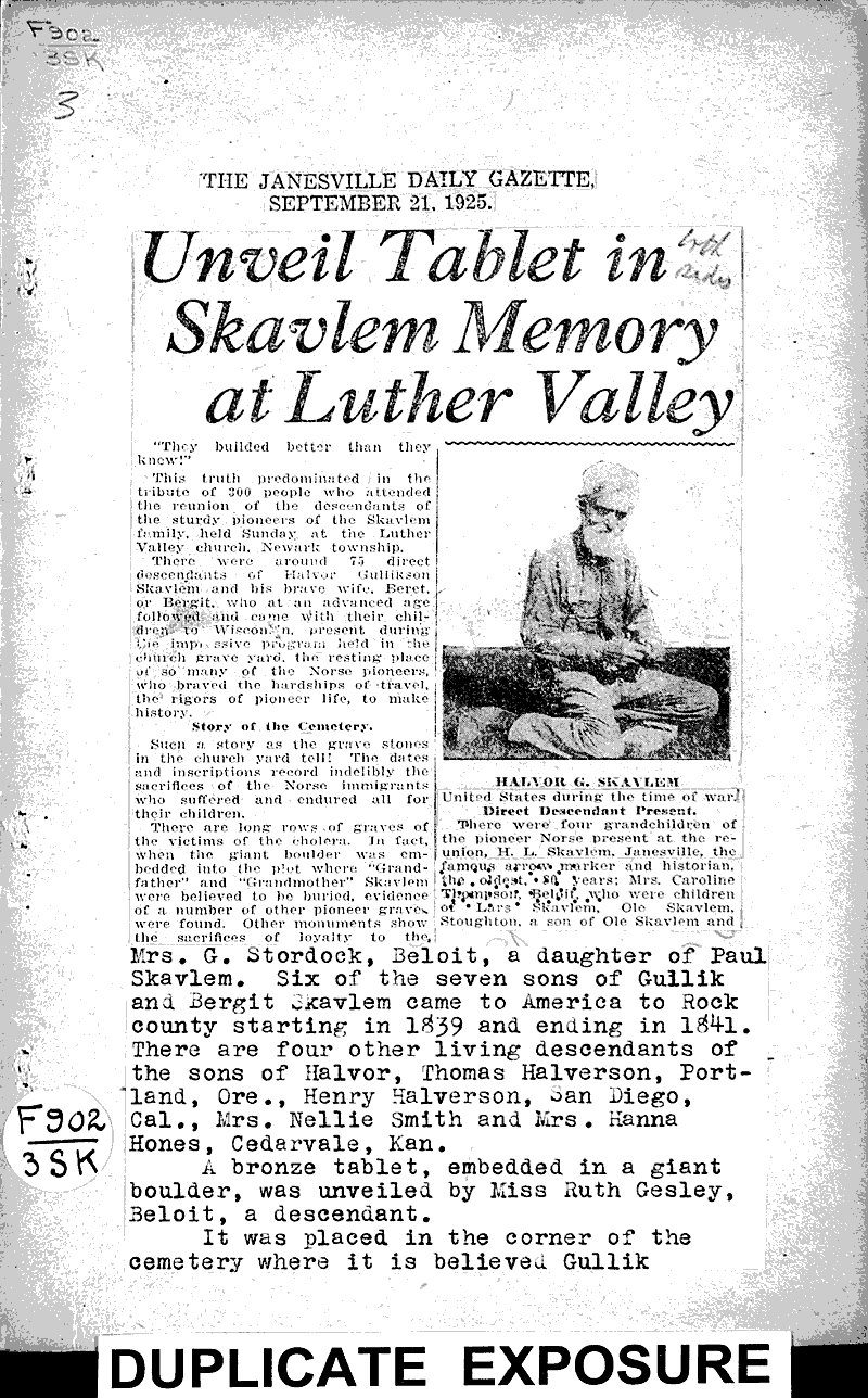  Source: Janesville Daily Gazette Date: 1925-09-21