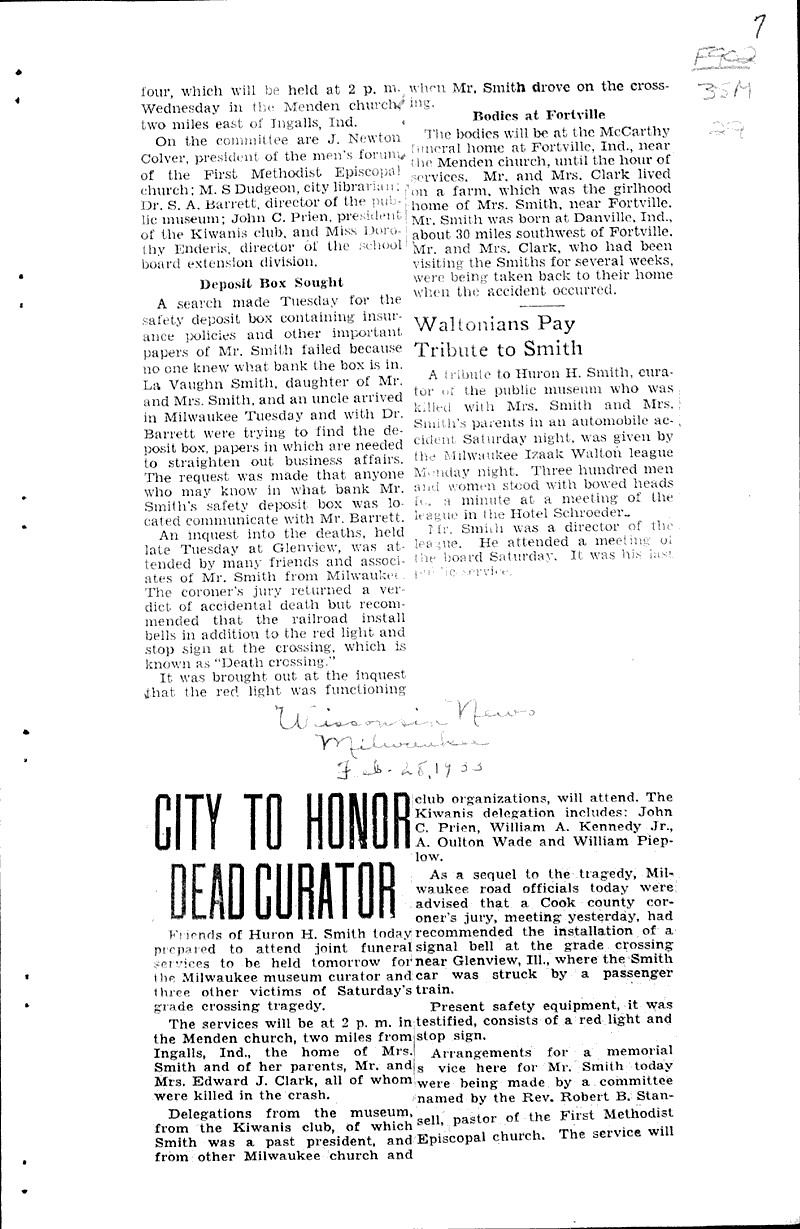  Source: Wisconsin News Date: 1933-02-25