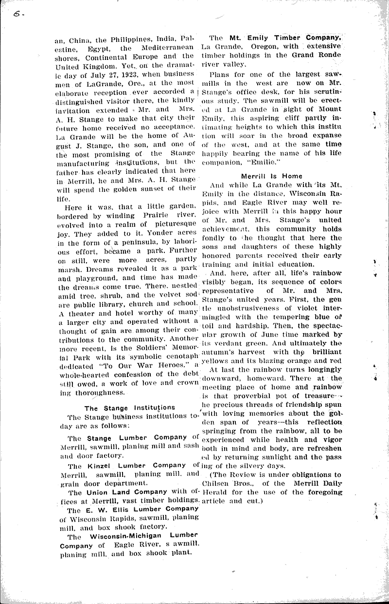  Source: Eagle River Review Date: 1924-02-13