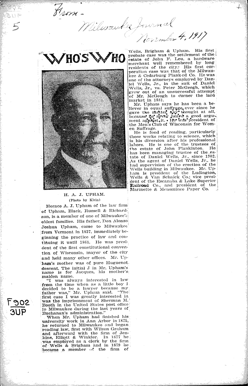  Source: Milwaukee Journal Date: 1917-11-04