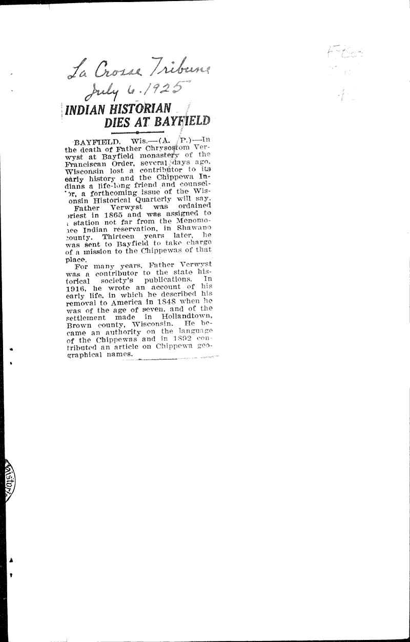  Source: Ashland Press Topics: Church History Date: 1925-06-24