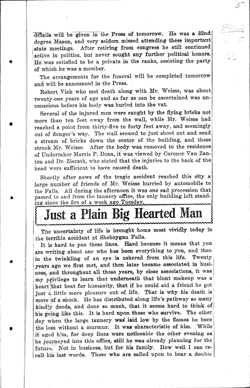  Source: Sheboygan Press Topics: Industry Date: 1919-10-08