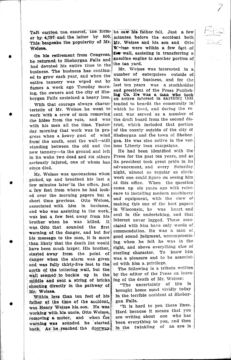  Source: Sheboygan Press Topics: Industry Date: 1919-10-08