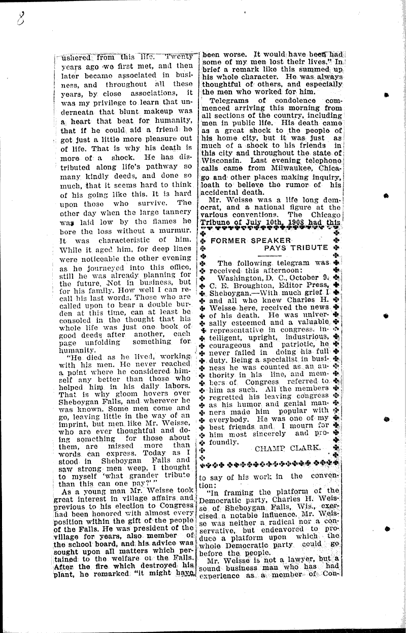  Source: Sheboygan Press Topics: Industry Date: 1919-10-08