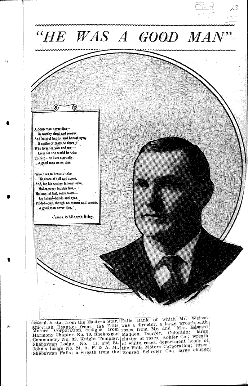  Source: Sheboygan Press Topics: Industry Date: 1919-10-08