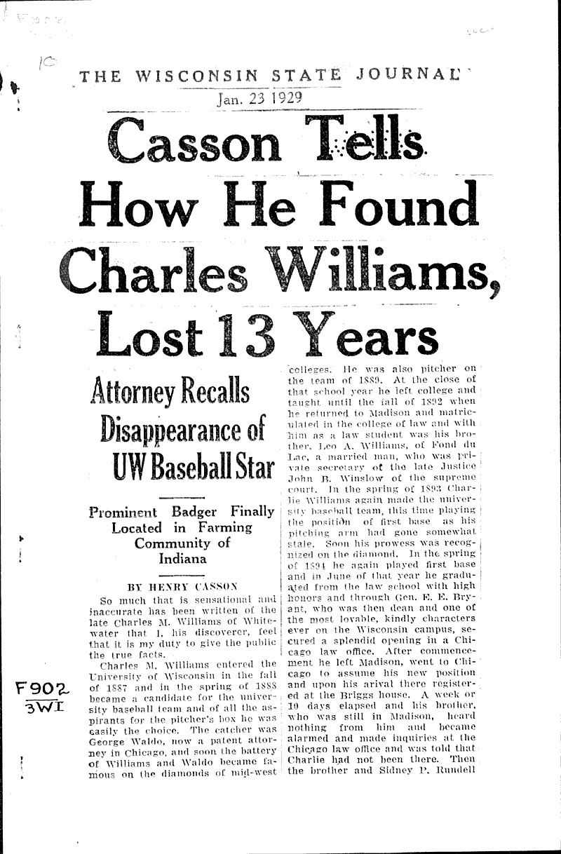  Source: Wisconsin State Journal Topics: Voyages and Travels Date: 1929-01-23