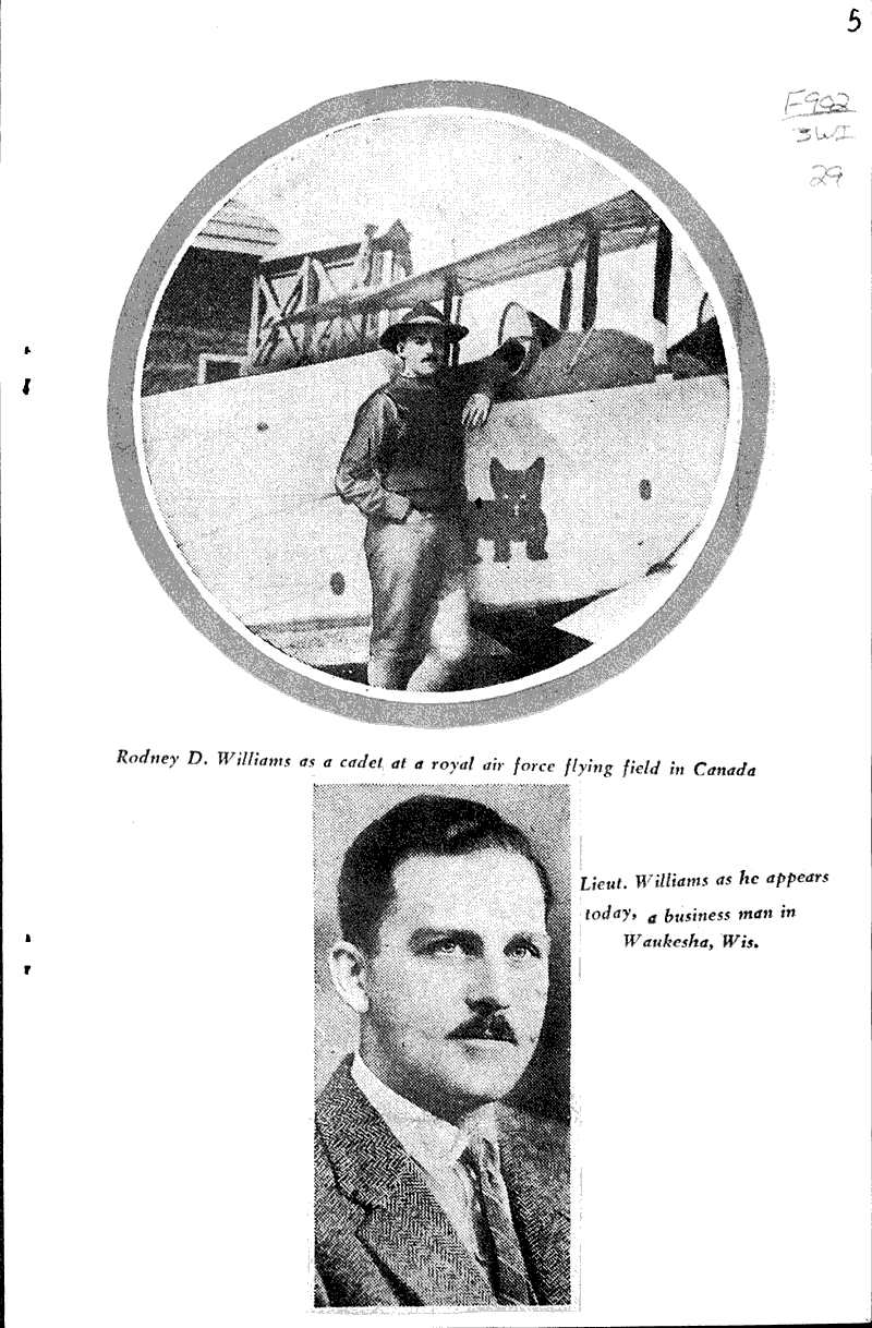 Wisconsin ace tells of air victories Source: Milwaukee Journal Topics: Wars Date: 1931-05-31
